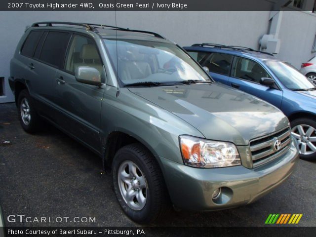 2007 Toyota Highlander 4WD in Oasis Green Pearl