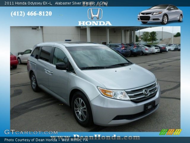 2011 Honda Odyssey EX-L in Alabaster Silver Metallic