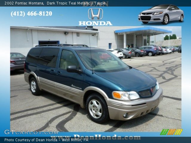 2002 Pontiac Montana  in Dark Tropic Teal Metallic