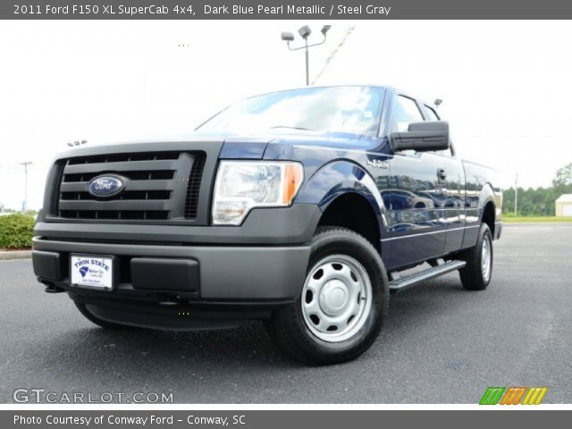 2011 Ford F150 XL SuperCab 4x4 in Dark Blue Pearl Metallic