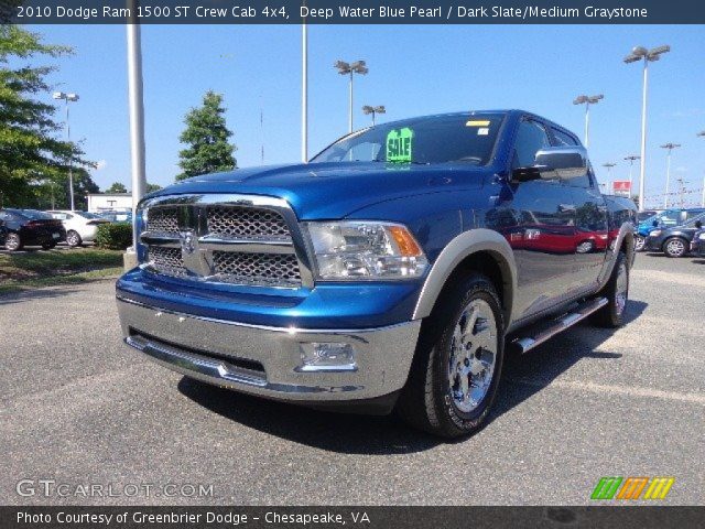 2010 Dodge Ram 1500 ST Crew Cab 4x4 in Deep Water Blue Pearl