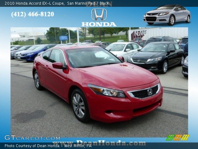 2010 Honda Accord EX-L Coupe in San Marino Red