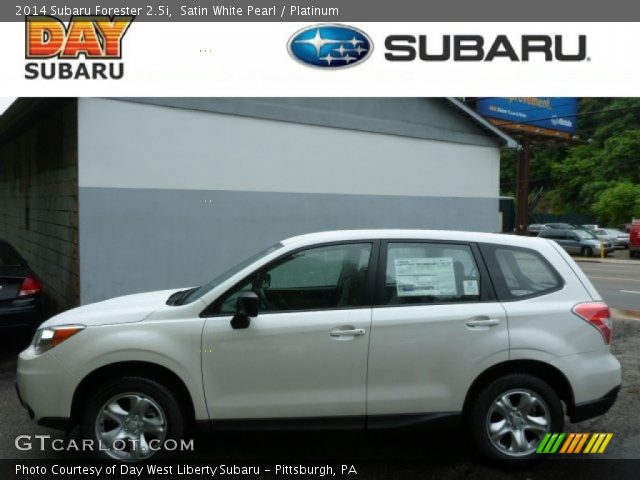 2014 Subaru Forester 2.5i in Satin White Pearl