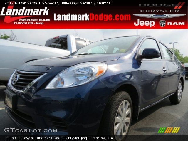 2012 Nissan Versa 1.6 S Sedan in Blue Onyx Metallic