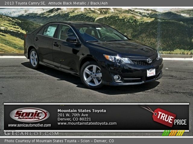 2013 Toyota Camry SE in Attitude Black Metallic