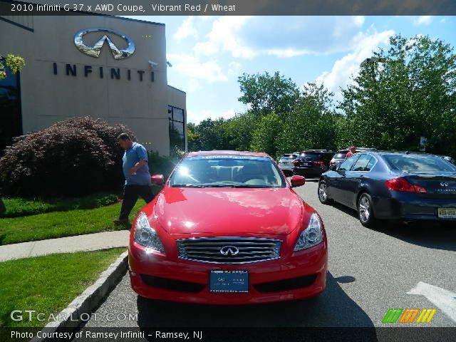 2010 Infiniti G 37 x AWD Coupe in Vibrant Red