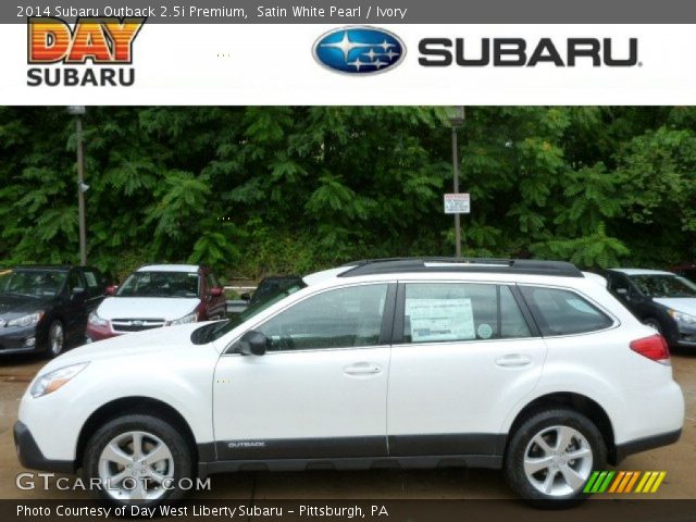 2014 Subaru Outback 2.5i Premium in Satin White Pearl