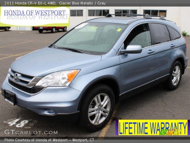 2011 Honda CR-V EX-L 4WD in Glacier Blue Metallic