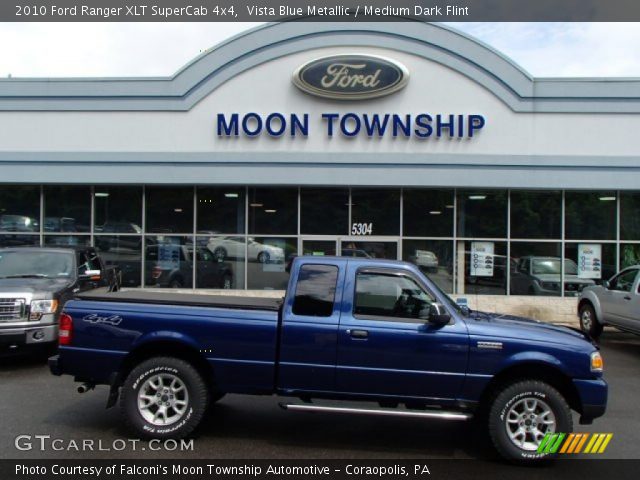 2010 Ford Ranger XLT SuperCab 4x4 in Vista Blue Metallic