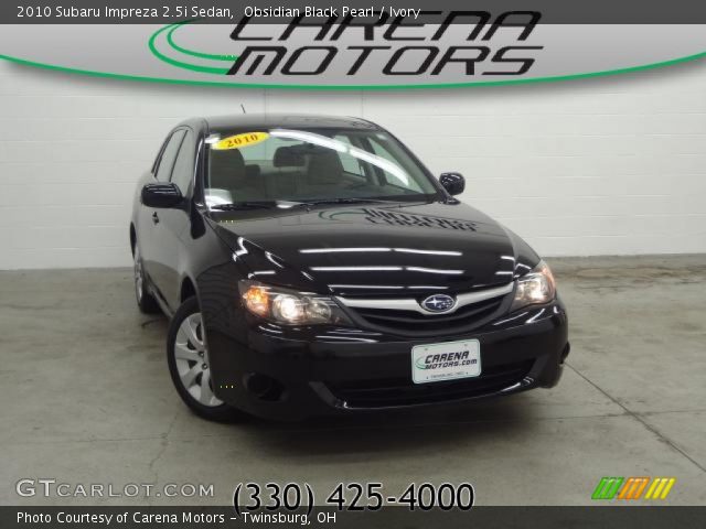 2010 Subaru Impreza 2.5i Sedan in Obsidian Black Pearl
