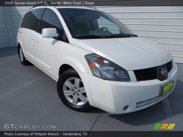 2005 Nissan Quest 3.5 SL in Nordic White Pearl