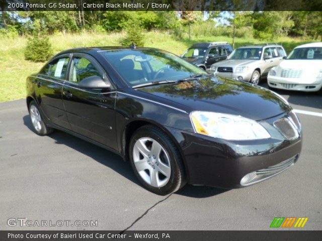 2009 Pontiac G6 Sedan in Carbon Black Metallic