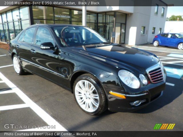 2008 Mercedes-Benz E 350 4Matic Sedan in Black