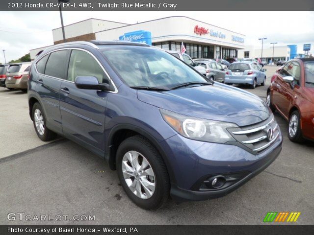 2012 Honda CR-V EX-L 4WD in Twilight Blue Metallic