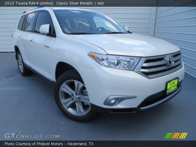 2013 Toyota RAV4 Limited in Classic Silver Metallic
