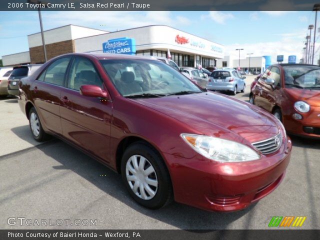 2006 Toyota Camry LE in Salsa Red Pearl