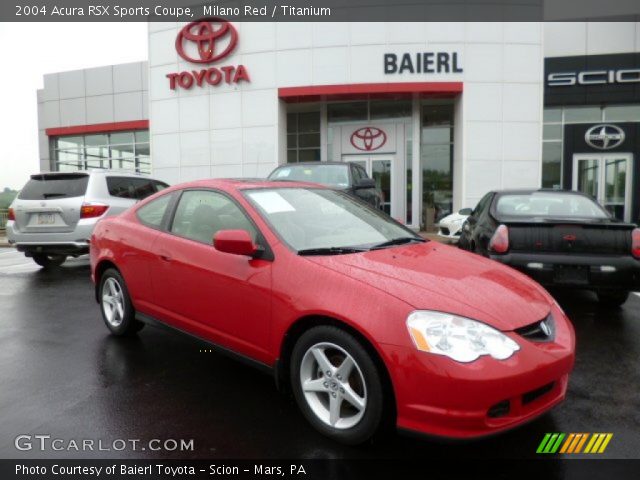2004 Acura RSX Sports Coupe in Milano Red
