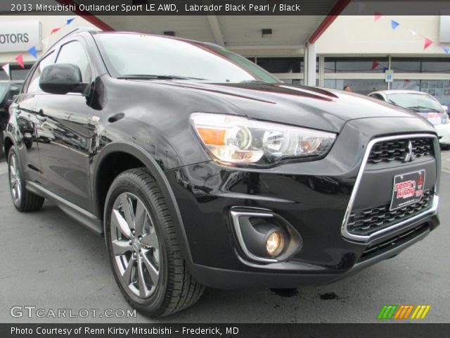 2013 Mitsubishi Outlander Sport LE AWD in Labrador Black Pearl