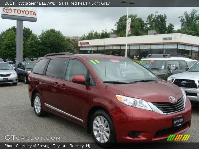 2011 Toyota Sienna LE AWD in Salsa Red Pearl