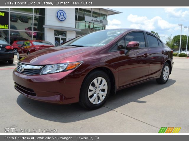 2012 Honda Civic LX Sedan in Crimson Pearl