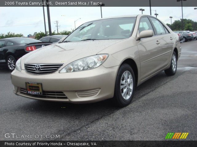2006 Toyota Camry LE V6 in Desert Sand Mica
