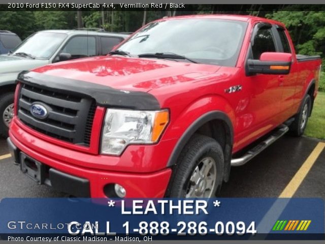 2010 Ford F150 FX4 SuperCab 4x4 in Vermillion Red