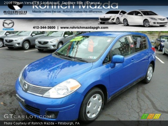 2008 Nissan Versa 1.8 S Hatchback in Sapphire Blue