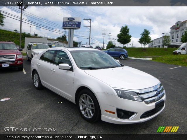 2012 Ford Fusion SEL in White Platinum Tri-Coat