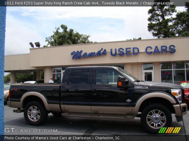 2011 Ford F250 Super Duty King Ranch Crew Cab 4x4 in Tuxedo Black Metallic