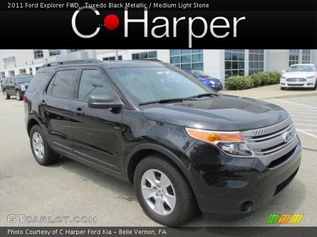 2011 Ford Explorer FWD in Tuxedo Black Metallic