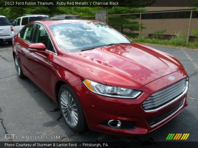 2013 Ford Fusion Titanium in Ruby Red Metallic