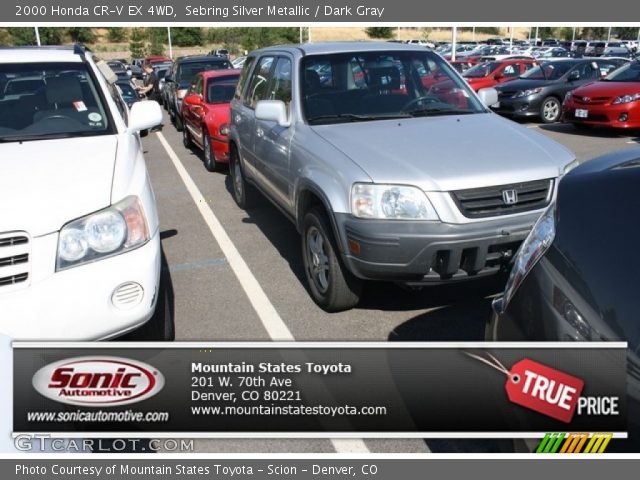 2000 Honda CR-V EX 4WD in Sebring Silver Metallic