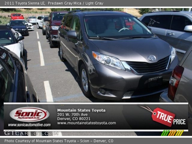 2011 Toyota Sienna LE in Predawn Gray Mica