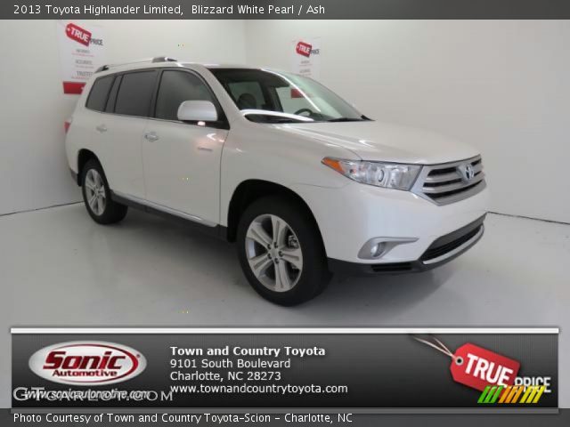 2013 Toyota Highlander Limited in Blizzard White Pearl