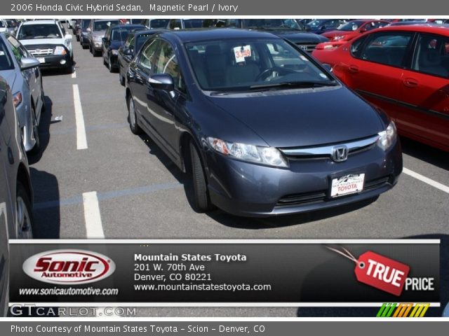 2006 Honda Civic Hybrid Sedan in Magnetic Pearl