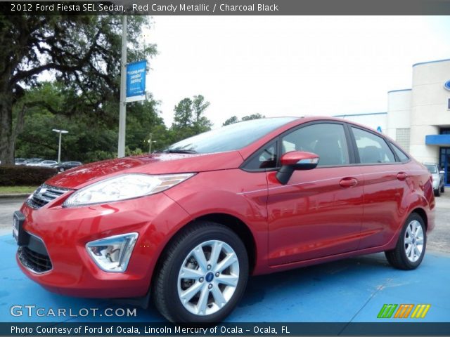 2012 Ford Fiesta SEL Sedan in Red Candy Metallic