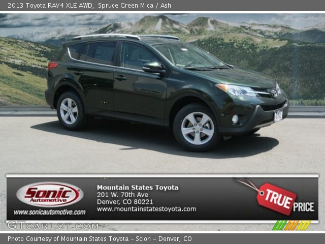 2013 Toyota RAV4 XLE AWD in Spruce Green Mica