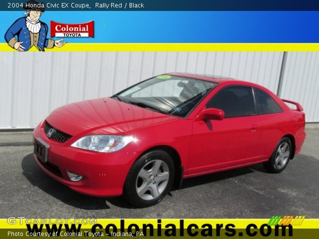 2004 Honda Civic EX Coupe in Rally Red