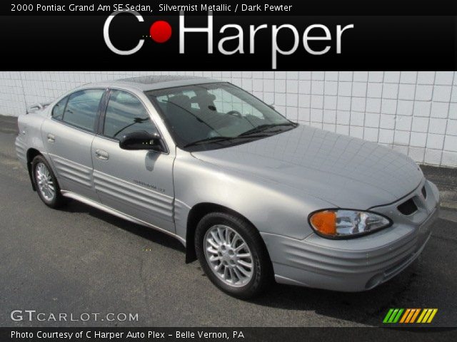 2000 Pontiac Grand Am SE Sedan in Silvermist Metallic