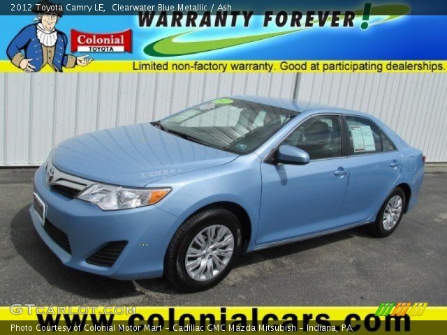 2012 Toyota Camry LE in Clearwater Blue Metallic