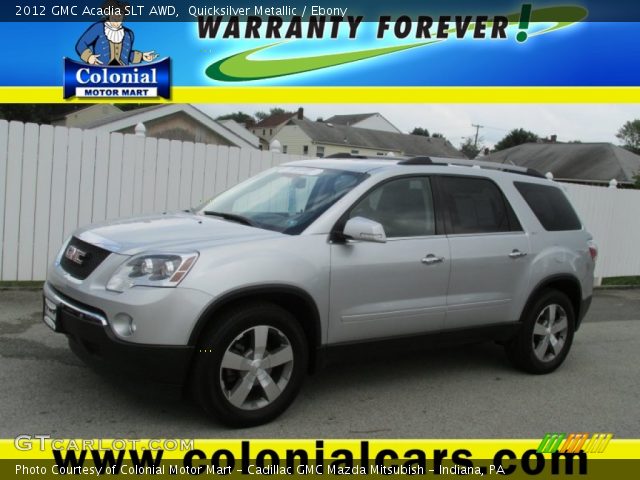 2012 GMC Acadia SLT AWD in Quicksilver Metallic