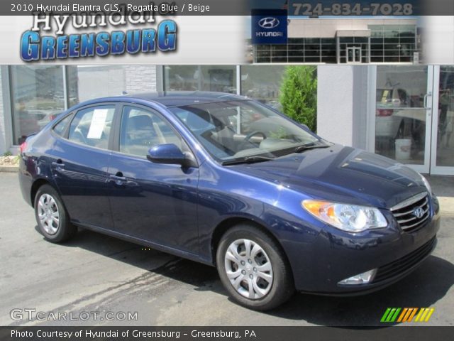 2010 Hyundai Elantra GLS in Regatta Blue