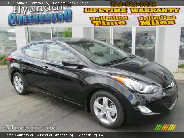 2013 Hyundai Elantra GLS in Midnight Black