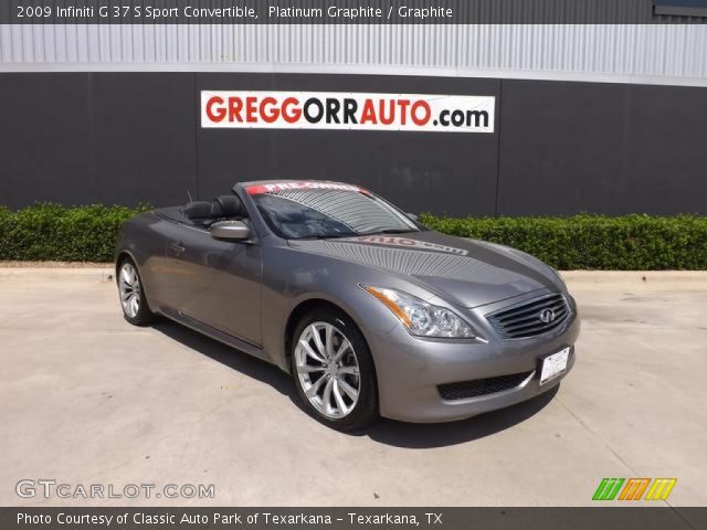 2009 Infiniti G 37 S Sport Convertible in Platinum Graphite