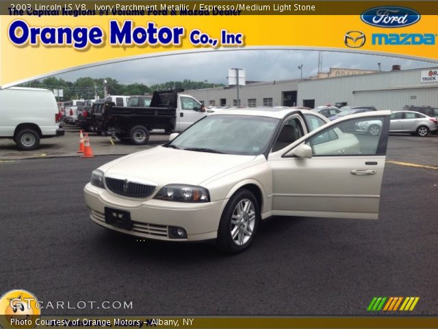2003 Lincoln LS V8 in Ivory Parchment Metallic