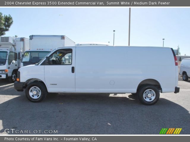 2004 Chevrolet Express 3500 Extended Commercial Van in Summit White
