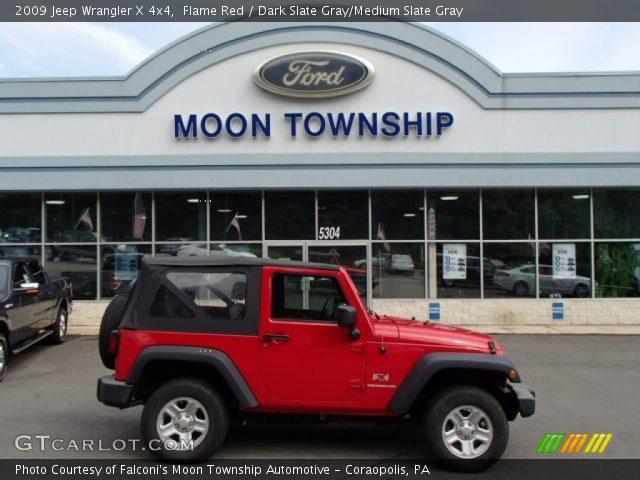 2009 Jeep Wrangler X 4x4 in Flame Red