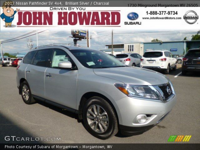 2013 Nissan Pathfinder SV 4x4 in Brilliant Silver