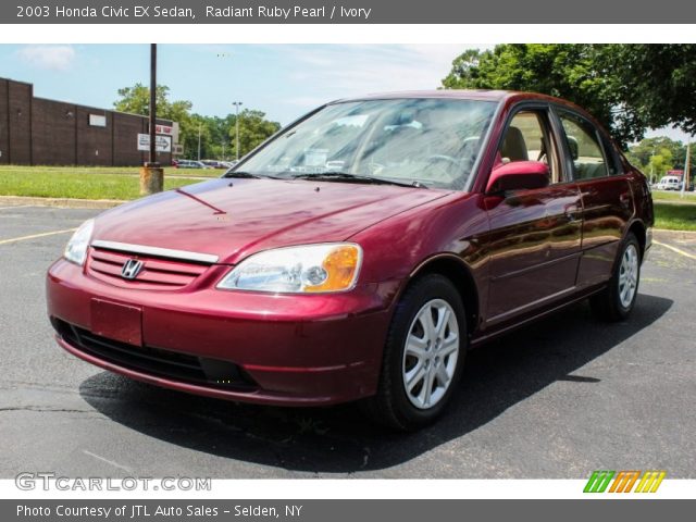 2003 Honda Civic EX Sedan in Radiant Ruby Pearl