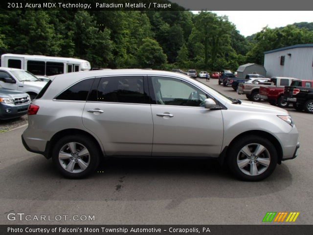 2011 Acura MDX Technology in Palladium Metallic